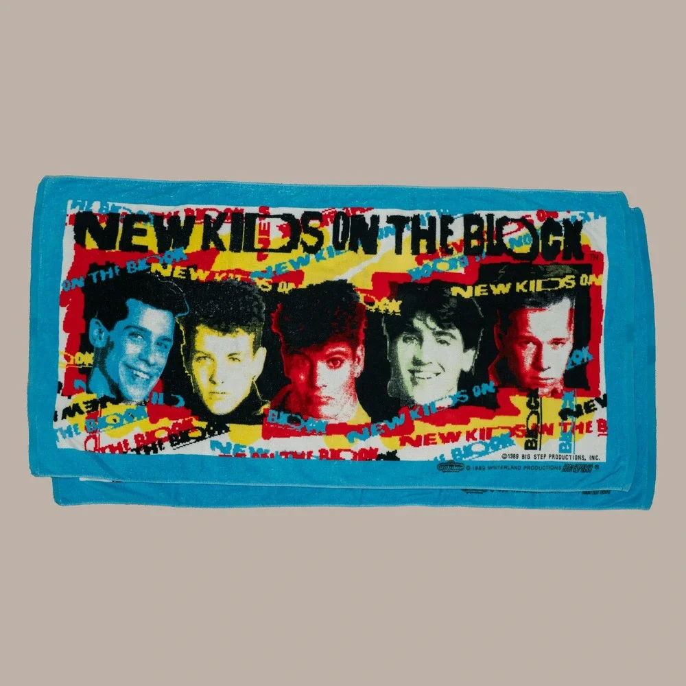Vintage Winterland Productions New Kids On The Block Beach Towel Set
